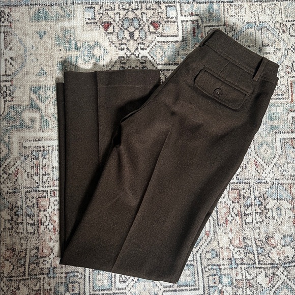ANNE TAYLOR WOOL BROWN DRESS PANTS - Picture 6 of 6
